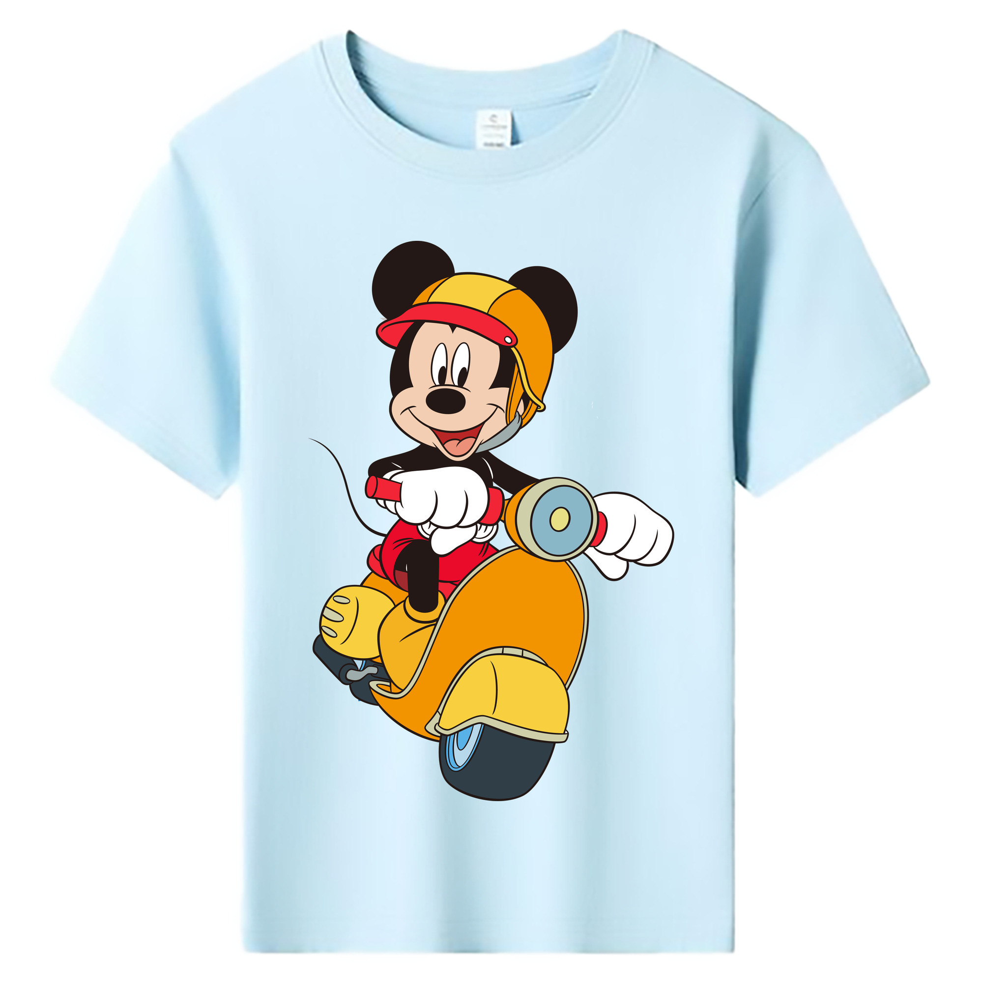 ミッキーマウス Mickey Mouse 綿100％キッズTシャツ（フロントプリント）